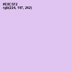 #E0C5F2 - French Lilac Color Image