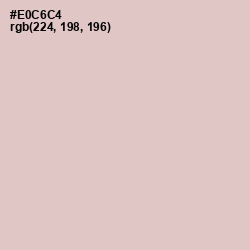 #E0C6C4 - Pink Flare Color Image