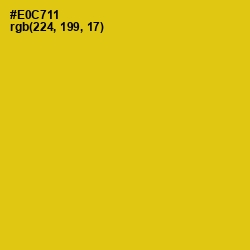 #E0C711 - Ripe Lemon Color Image