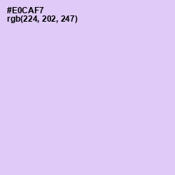 #E0CAF7 - French Lilac Color Image