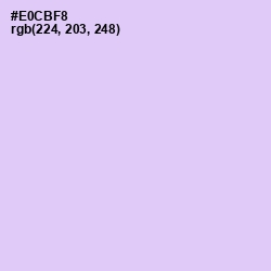 #E0CBF8 - French Lilac Color Image