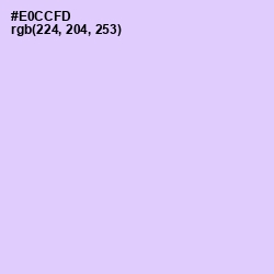 #E0CCFD - French Lilac Color Image