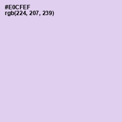 #E0CFEF - French Lilac Color Image