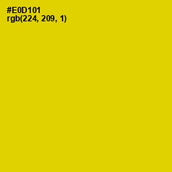 #E0D101 - Gold Color Image