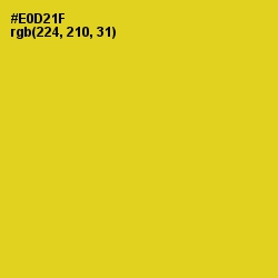 #E0D21F - Ripe Lemon Color Image
