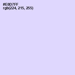 #E0D7FF - Snuff Color Image