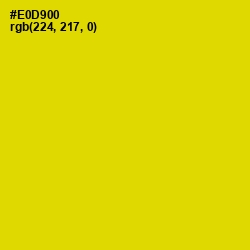 #E0D900 - School bus Yellow Color Image