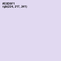 #E0D9F1 - Snuff Color Image