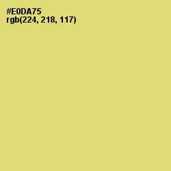 #E0DA75 - Golden Sand Color Image