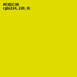 #E0DC00 - School bus Yellow Color Image