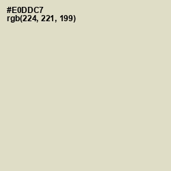 #E0DDC7 - Bone Color Image