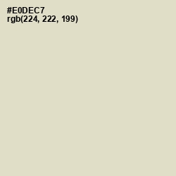 #E0DEC7 - Almond Color Image