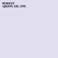 #E0DEEF - Snuff Color Image