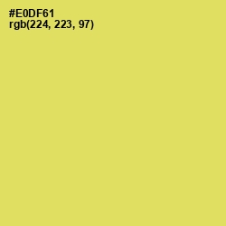 #E0DF61 - Goldenrod Color Image