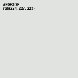 #E0E3DF - Periglacial Blue Color Image