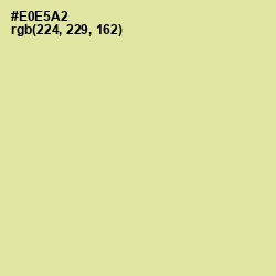 #E0E5A2 - Double Colonial White Color Image