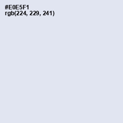 #E0E5F1 - Mystic Color Image