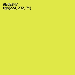 #E0E847 - Starship Color Image