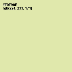 #E0E9AB - Double Colonial White Color Image
