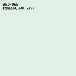 #E0F0E5 - Peppermint Color Image