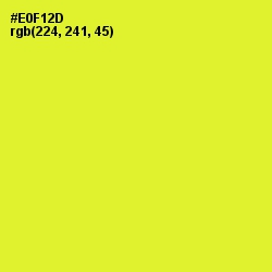 #E0F12D - Golden Fizz Color Image