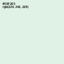 #E0F2E5 - Peppermint Color Image