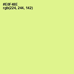 #E0F48E - Mindaro Color Image