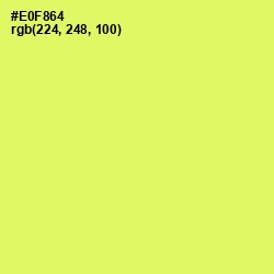 #E0F864 - Canary Color Image
