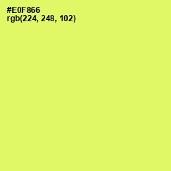 #E0F866 - Canary Color Image