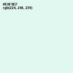 #E0F8EF - Hint of Green Color Image