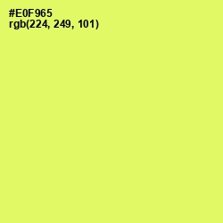 #E0F965 - Canary Color Image