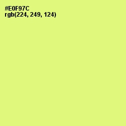 #E0F97C - Manz Color Image