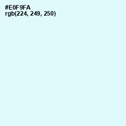 #E0F9FA - Baby Blue Color Image