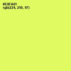 #E0FA61 - Canary Color Image