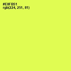 #E0FB51 - Starship Color Image