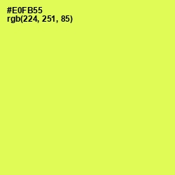 #E0FB55 - Starship Color Image