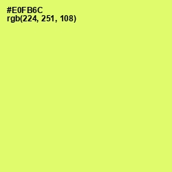 #E0FB6C - Canary Color Image