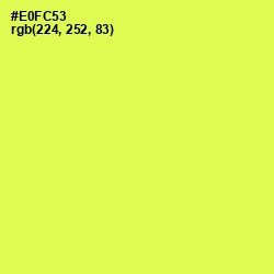 #E0FC53 - Starship Color Image