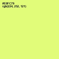 #E0FC79 - Manz Color Image
