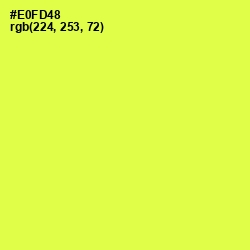 #E0FD48 - Starship Color Image