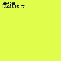 #E0FD4B - Starship Color Image
