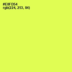 #E0FD54 - Starship Color Image