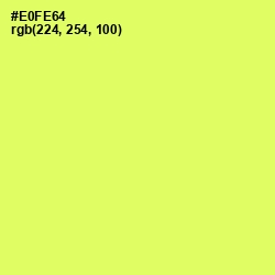 #E0FE64 - Canary Color Image