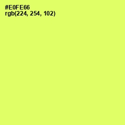 #E0FE66 - Canary Color Image