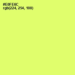 #E0FE6C - Canary Color Image