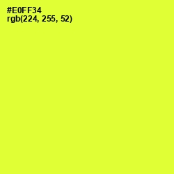 #E0FF34 - Golden Fizz Color Image