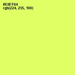 #E0FF64 - Canary Color Image