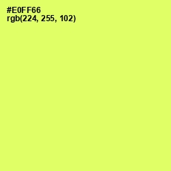 #E0FF66 - Canary Color Image