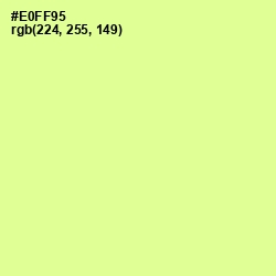 #E0FF95 - Jonquil Color Image
