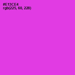 #E13CE4 - Razzle Dazzle Rose Color Image